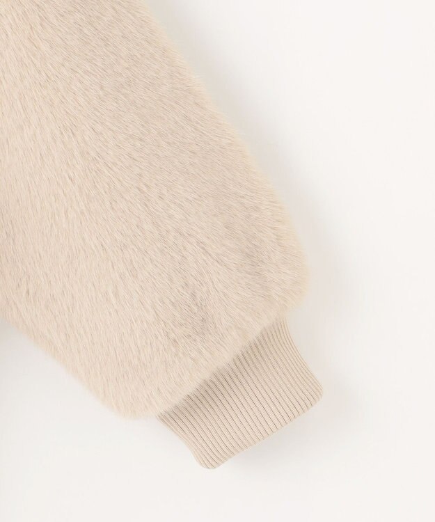 ANY ファーブルゾン ライトベージュ