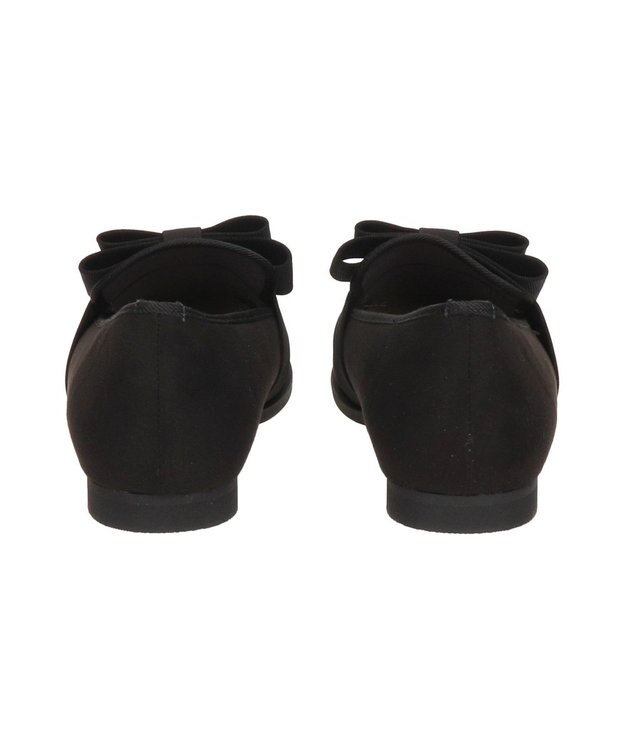 Bridget Birkin ＜抗菌消臭＞【Bridget Birkin】グログランリボンレインローファー ブラックスウェード