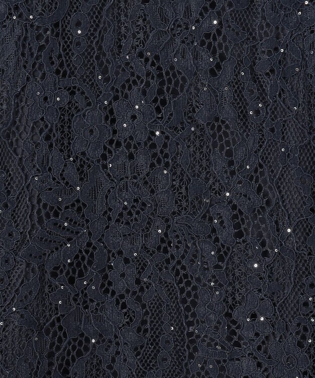 23区 【APPLAUDIR】スパンコールレース ドレス ネイビー系