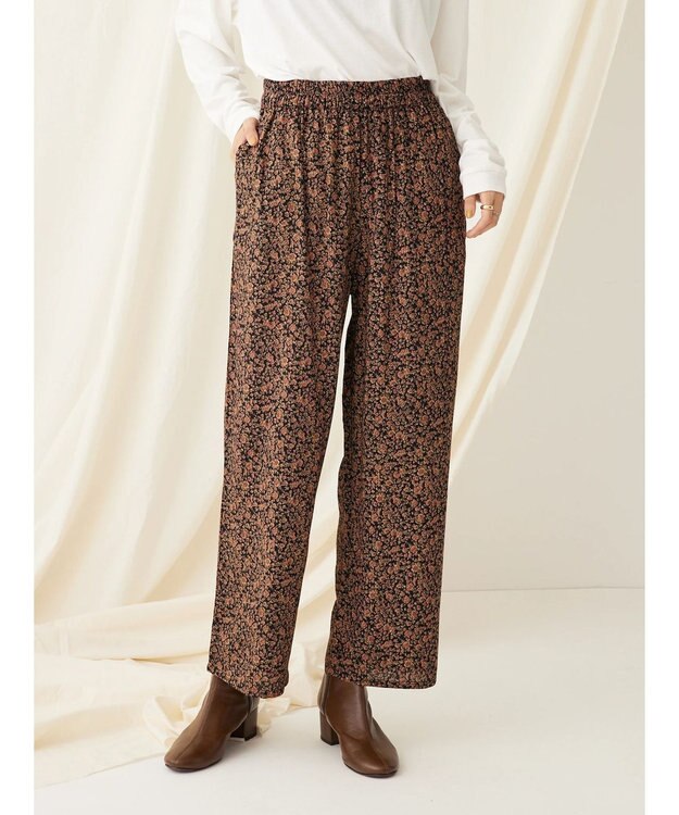 CRAFT STANDARD BOUTIQUE レーヨンイージーパンツ Flower