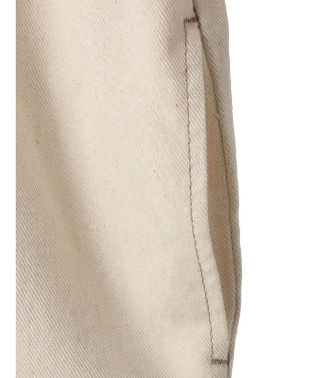 Green Parks ノーカラーカツラギジャケット Ecru