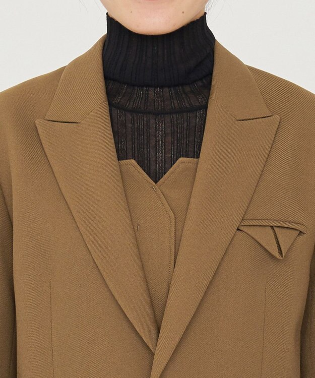 uncrave プレーンスーツ ジャケット（uncrave WHITE） ブラウンカーキ