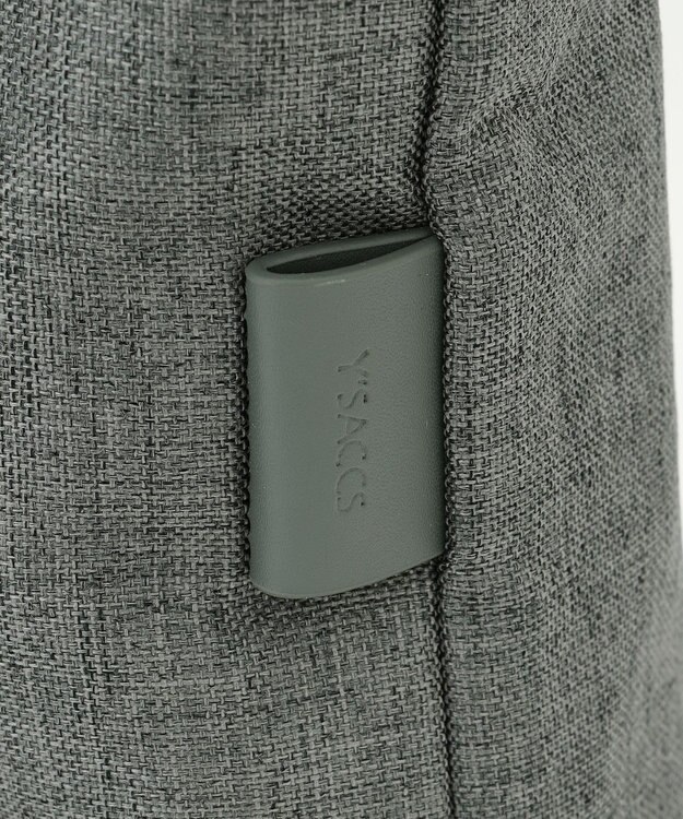 Y'SACCS リネンライク　イニシャルトート　Mサイズ アッシュグリーン【web限定カラー】