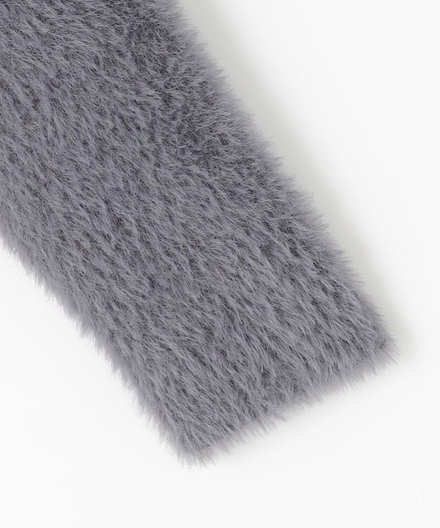 ANY SIS S フェザーニット ジャケット スレート