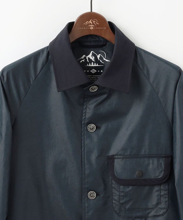 JOSEPH ABBOUD MOUNTAIN 【ストレッチ】ヴィンテージワックスストレッチアウトドア ブルゾン ネイビー系