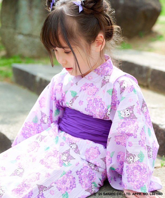 ANY KIDS 【any FAM×サンリオキャラクターズ】2WAY 浴衣セット クロミ×紫陽花
