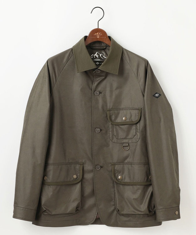 JOSEPH ABBOUD MOUNTAIN 【ストレッチ】ヴィンテージワックスストレッチアウトドア ブルゾン カーキ系