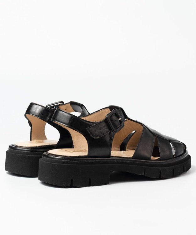 BONTRE 【LucaGrossi/ルカグロッシ】タンクソールグルカサンダル ブラック