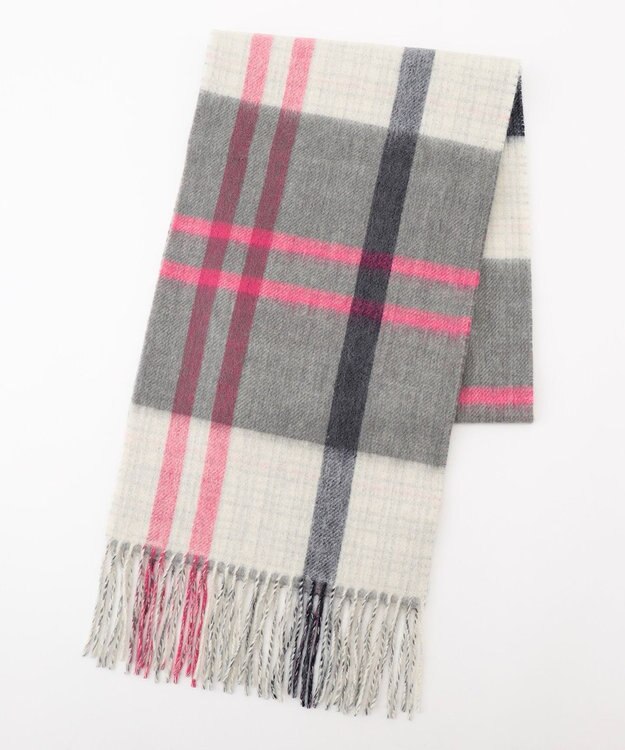 組曲 ウールリバーシブルストール ピンク系