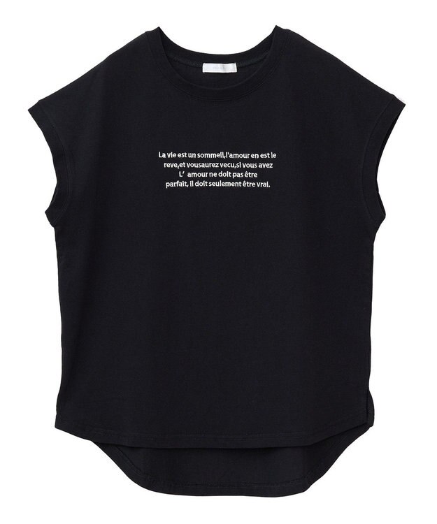 Green Parks ・ｓｗｉｎｇ　ｂｙ　フレンチスリーブ刺繍ＴＥＥ Off White