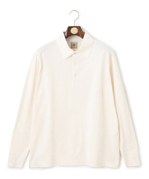 J.PRESS MEN 【きちんと感 × ニットのような柔らかな着心地】フレックスジャージ ポロシャツ アイボリー系