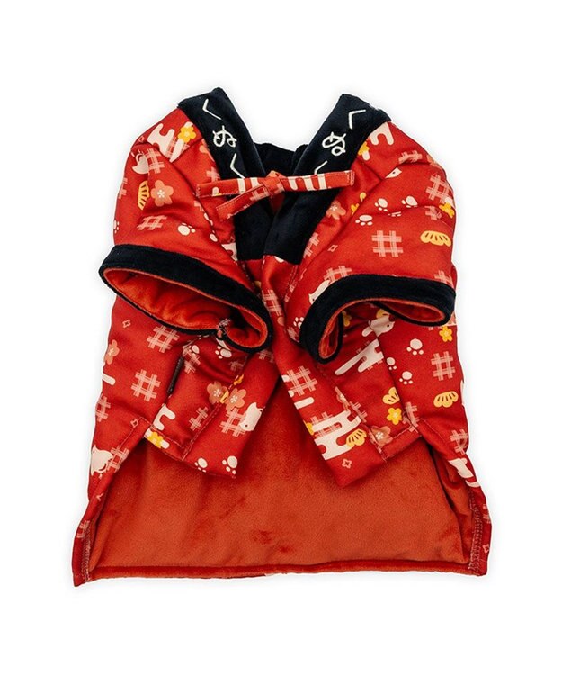 PET PARADISE ペットパラダイス 半纏 《千鳥柄》 小型犬 レッド
