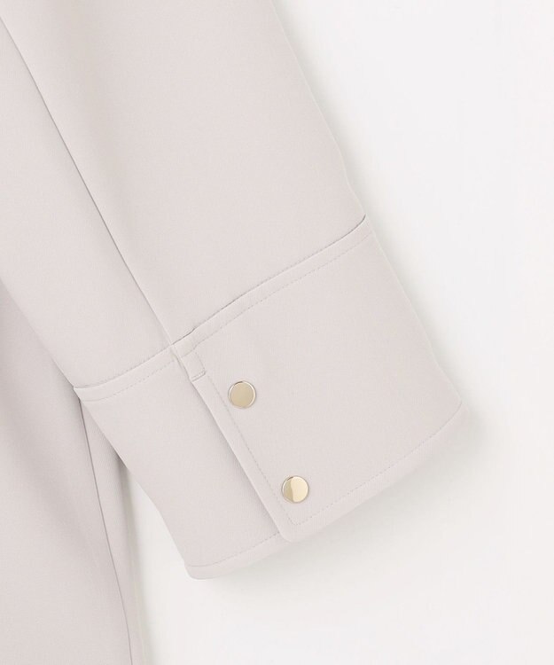 ANY SIS 【2WAY】エレカジストレッチミドルトレンチ コート ライトグレー