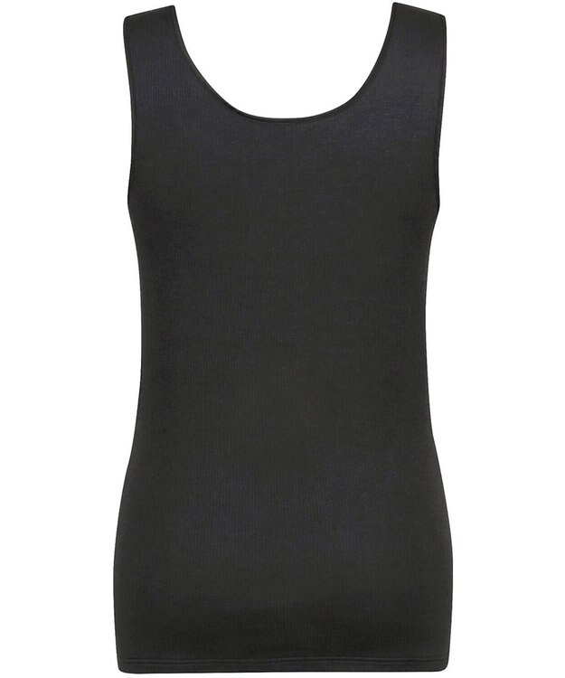 Wing タンクトップ 【ブラがひびきにくいリブインナー】 ブラがちら見えしにくい 肌側綿100%(身生地部) 吸汗速乾性(身生地部) ノースリーブ EL1110 ウイング／ワコール ブラック