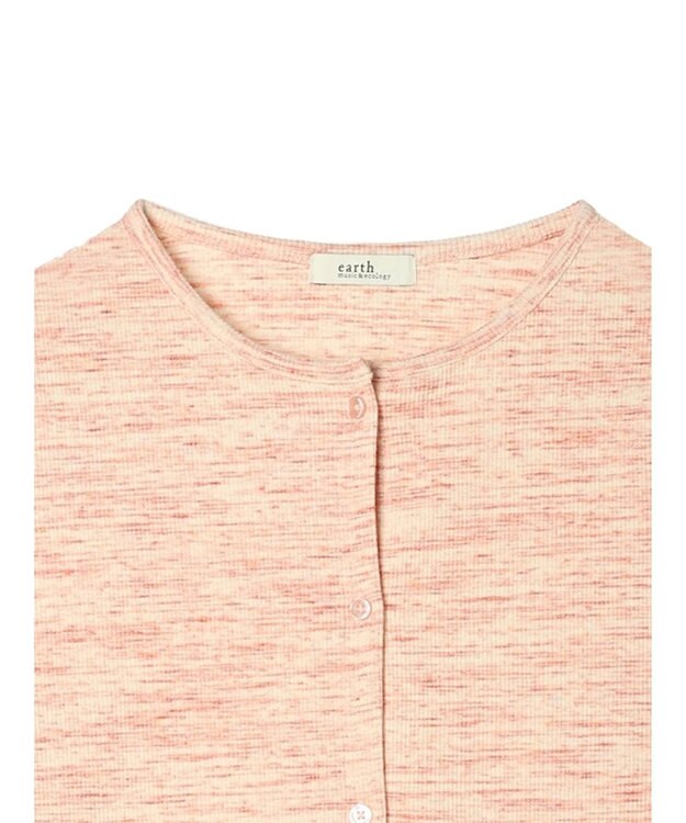 earth music&ecology メランジリブカーディガン Pink Mixture