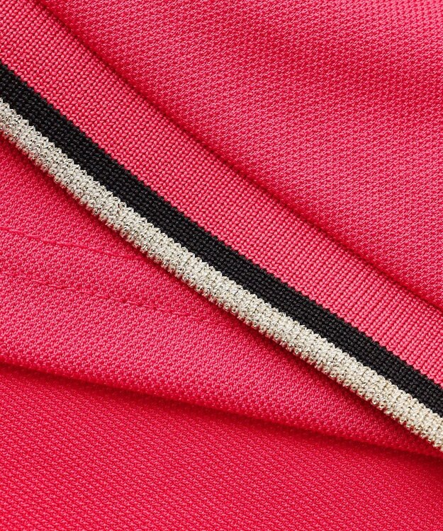 23区GOLF 【WOMEN】シンプルカノコポロシャツ オールドローズ系