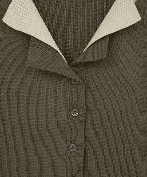 Green Parks ・Ｐｅｔｉｔ　Ｆｌｅｕｒ　バイカラーレイヤードニット Brown