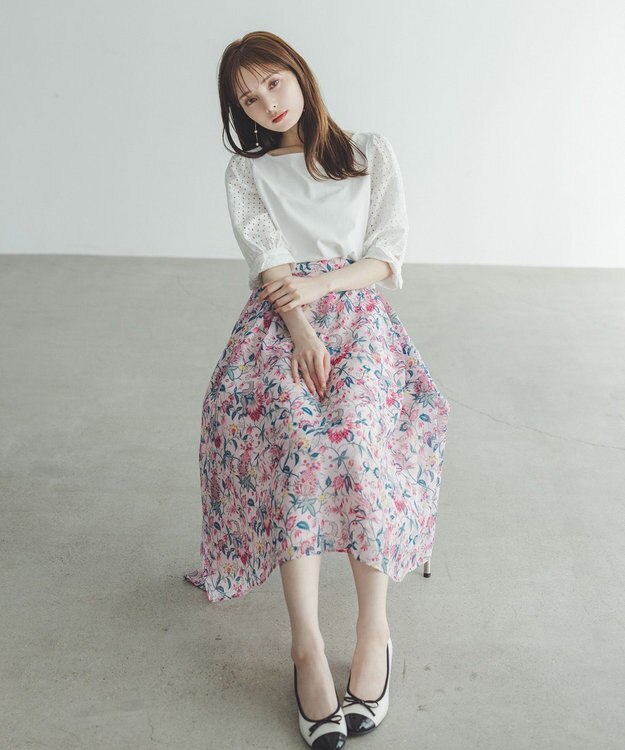 TOCCA 【大人百花掲載・晴雨兼用・抗菌防臭・防水】RIBBON BALLET RAINPUMPS バレエ レインパンプス アイボリー系