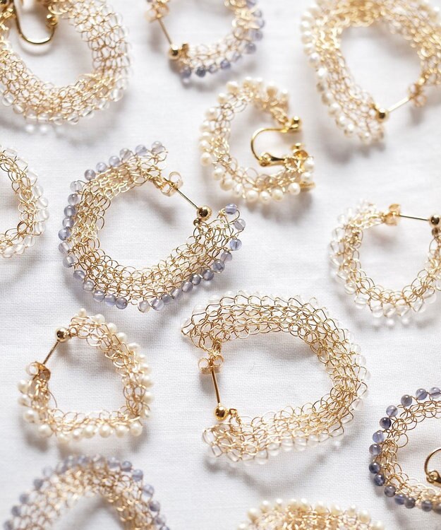 CASUMINO sweet pie iolite mini イヤリング gold