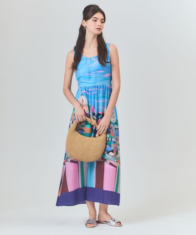 GRACE CONTINENTAL Caterina bertini  タイバッグ ベージュ