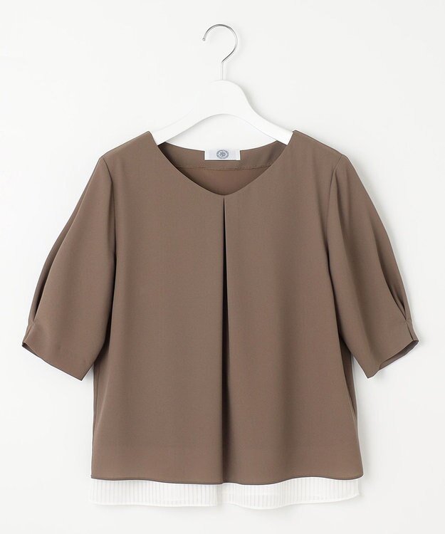 J.PRESS LADIES 【WEB限定】レイヤード カットソー ブラウン系