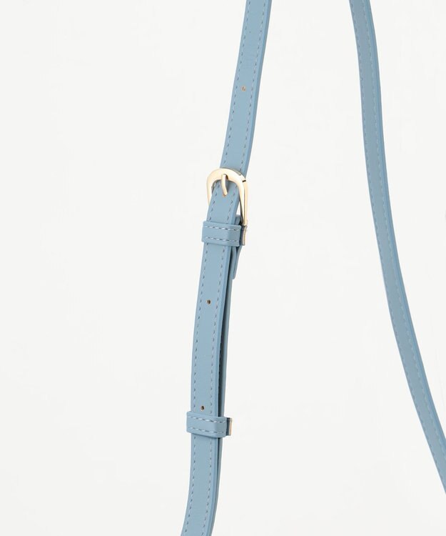 LA BAGAGERIE ランダムプリーツショルダーバッグ ライトブルー