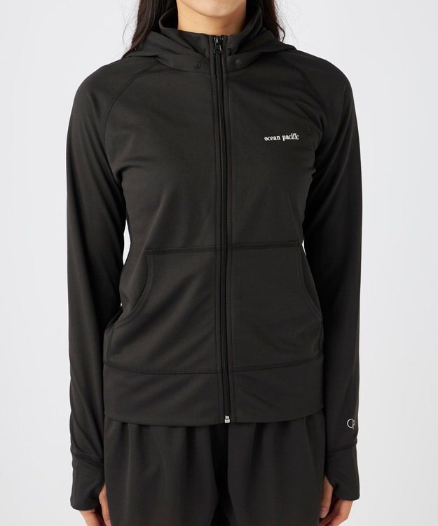 OP／FILA 【Ocean Pacific】2way 鹿の子ラッシュガード チャコールグレー