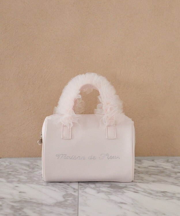 Maison de FLEUR チュールハンドル2Wayボストンバッグ Pink