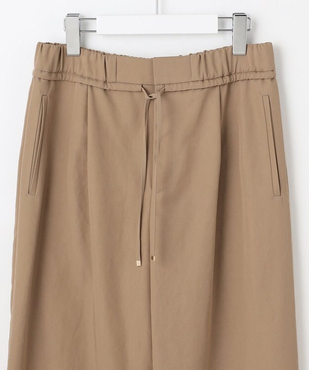 自由区 【カトリエムブーケ】Pantalon large ワイドストレートパンツ キャメル