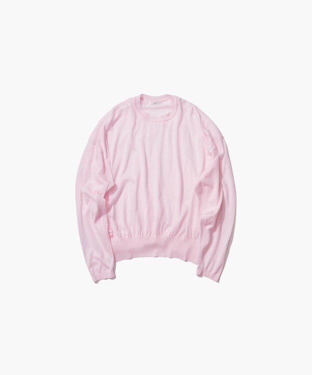 ATON COMPACT COTTON | クルーネックセーター PINK
