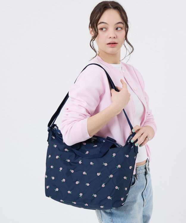 LeSportsac DELUXE EASY CARRY TOTE/ピンクローズエンブロイダリー ピンクローズエンブロイダリー