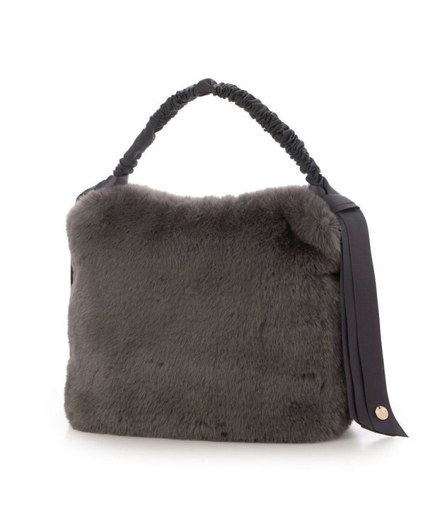 UNBILLION カシュカシュ cachecache / 下がりグログランワンハンドルエコファートート GY