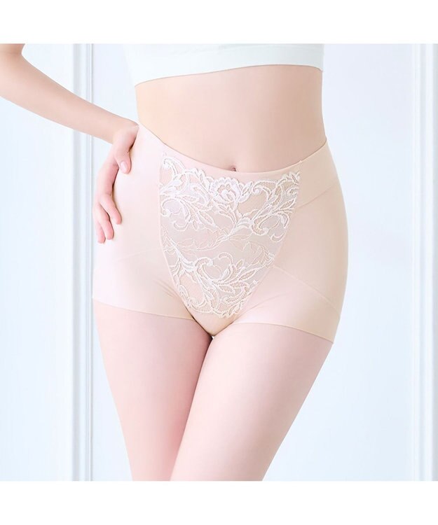 BRADELIS New York 【BRADELIS NewYork peace ブラデリス】ハートのお尻に格上げショーツ24 深め 綿混 伸縮性抜群 程よくフィットしてキュッと上がる ヌードピーチ