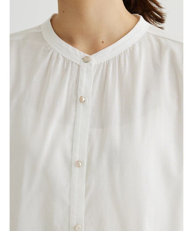 Green Parks ・ＥＬＥＮＣＡＲＥ　ＤＵＥバンドカラーノースリチュニック Off White