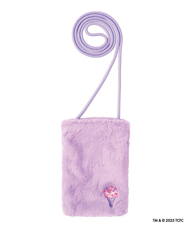 MOONBAT Care Bears(ケアベア) フェイクファーサコッシュ 手洗い可能 バッグ ライトパープル