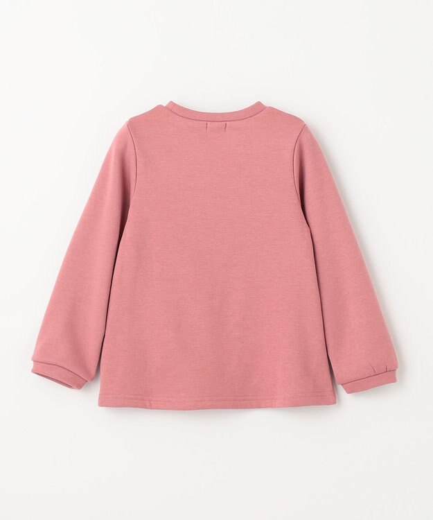 ANY KIDS 裏シャギー ポシェット トレーナー ローズピンク×ウサギ