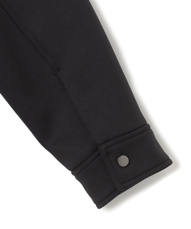 ICB 【洗える】 コンパクトダンボールニット ジャケット ブラック系