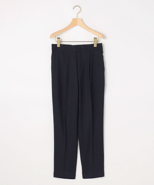 組曲 ライトリネンライクテーパード パンツ ネイビー系