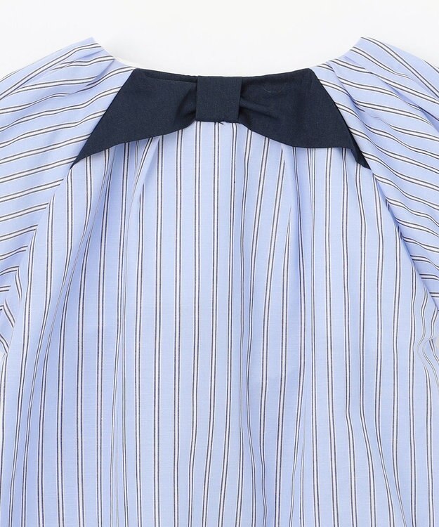 組曲 KIDS 【110-140㎝】サマーストライプ ブラウス サックスブルー系1