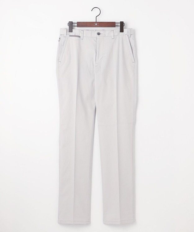 JOSEPH ABBOUD 【ウエストも伸びる！】オーガニックストレッチ パンツ ライトグレー系8