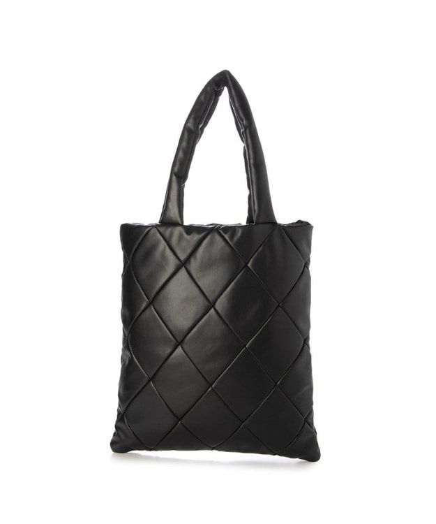 UNBILLION カシュカシュ cachecache / 合皮×ナイロンリバーシブルトート ブラック