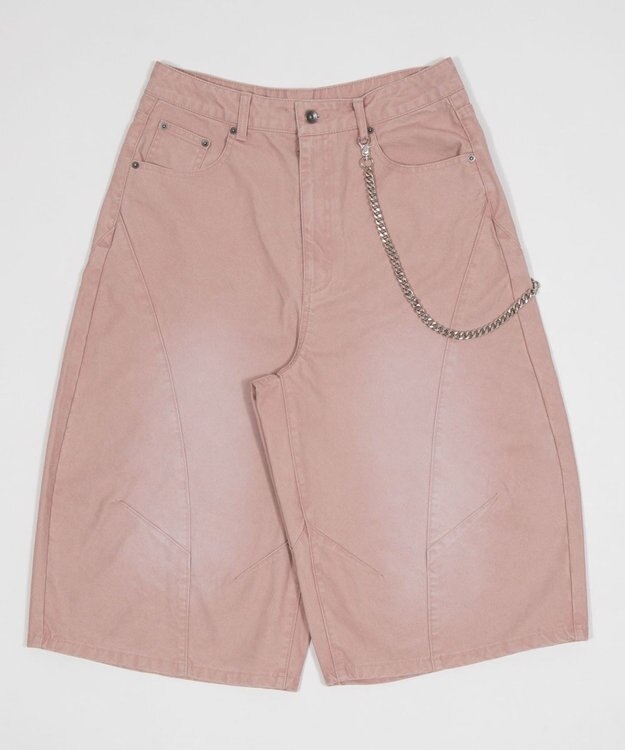 WEGO 【SMLサイズ展開】チェーン付きバルーンショーツ ピンク