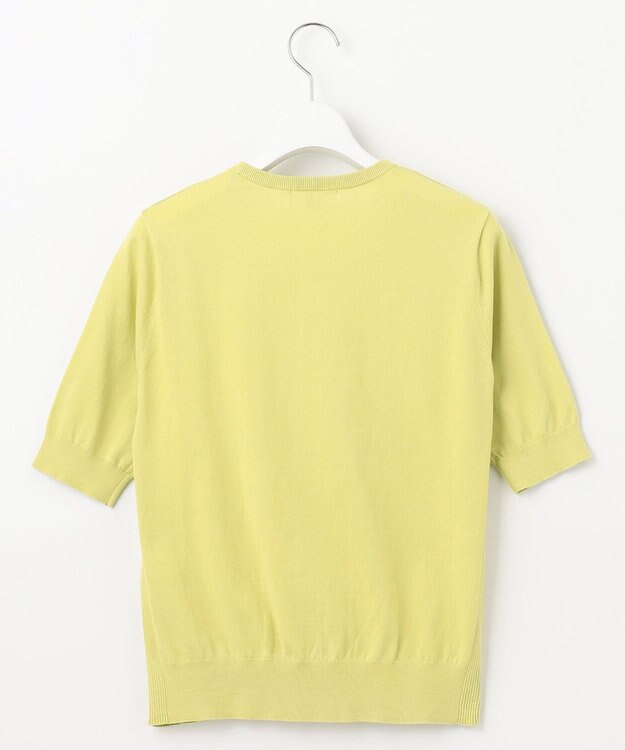 J.PRESS LADIES 【洗える】BASIC HT-COTTON クルーネック ニット ピスタチオ系