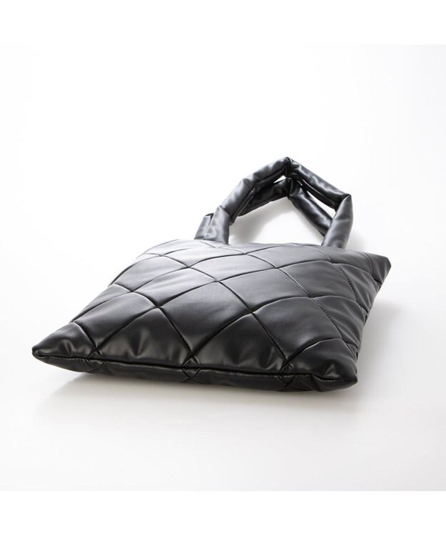 UNBILLION カシュカシュ cachecache / 合皮×ナイロンリバーシブルトート ブラック