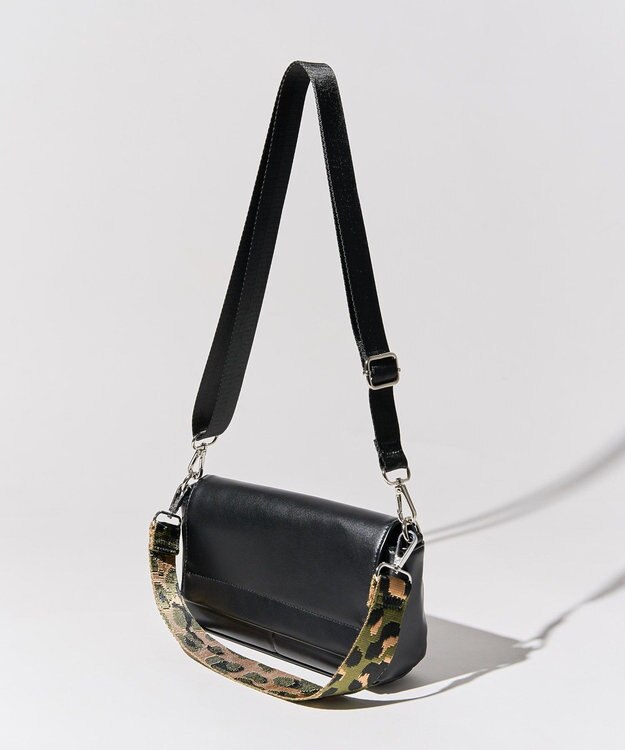 AMERICAN HOLIC 2WAY柄テープショルダーバッグ Black