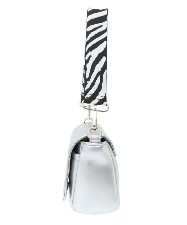 AMERICAN HOLIC 2WAY柄テープショルダーバッグ Silver