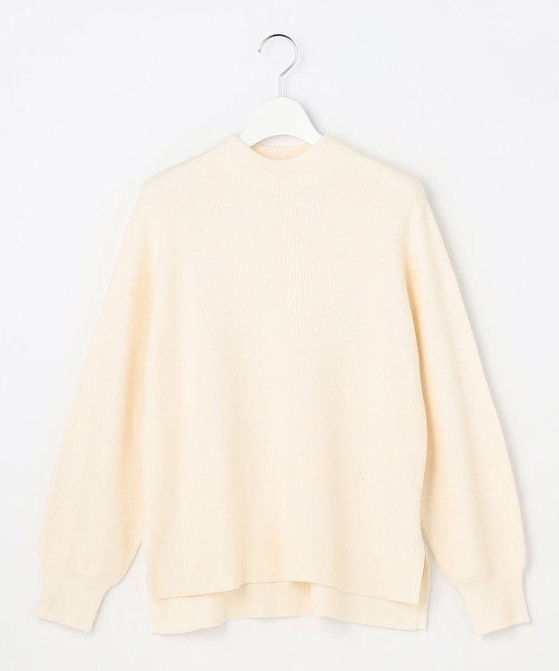 ANY SIS CICA加工 ビューティ畔ボトルネック ニット アイボリー