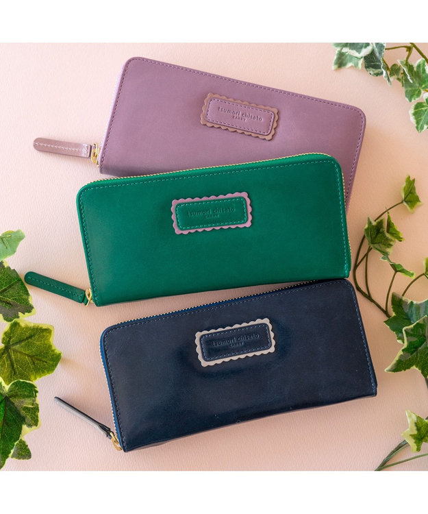 TSUMORI CHISATO ツモリチサト バイカラーロングカーディガン シンプルバイカラー ラウンドファスナー長財布 ⁄ tsumori chisato