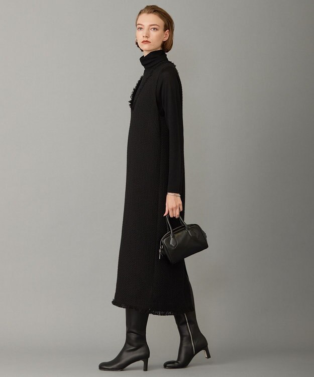 ICB L ロービングツイード ワンピース ブラック系