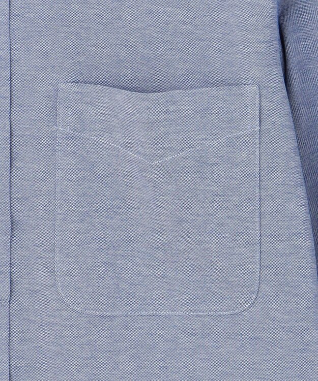 J.PRESS MEN 【Single Needle Tailoring / 形態安定】スムースハイゲージニット シャツ / B.D. サックスブルー系